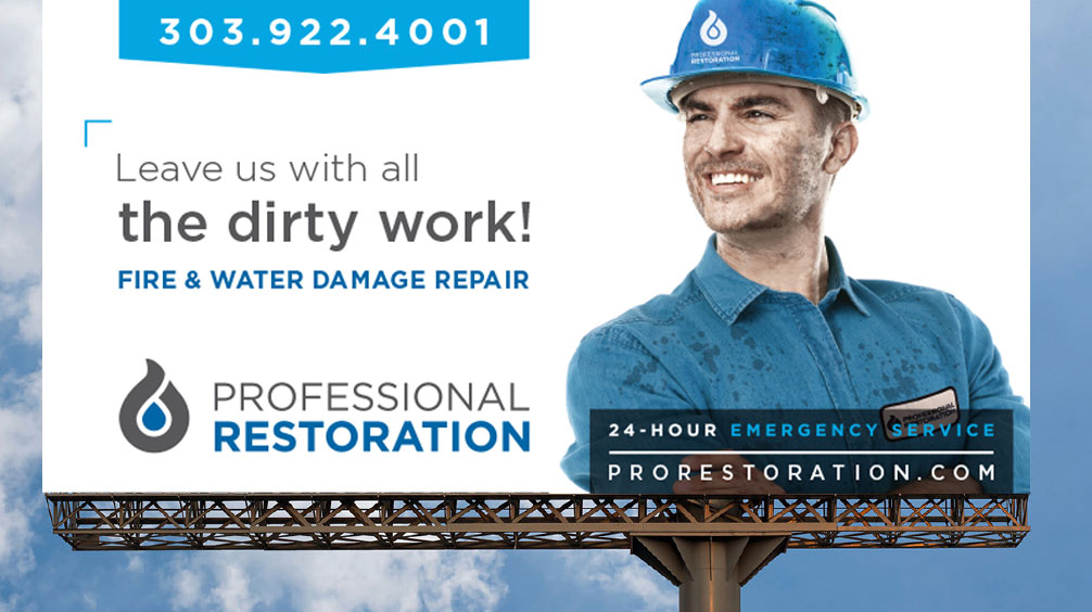 professional restoration billboard